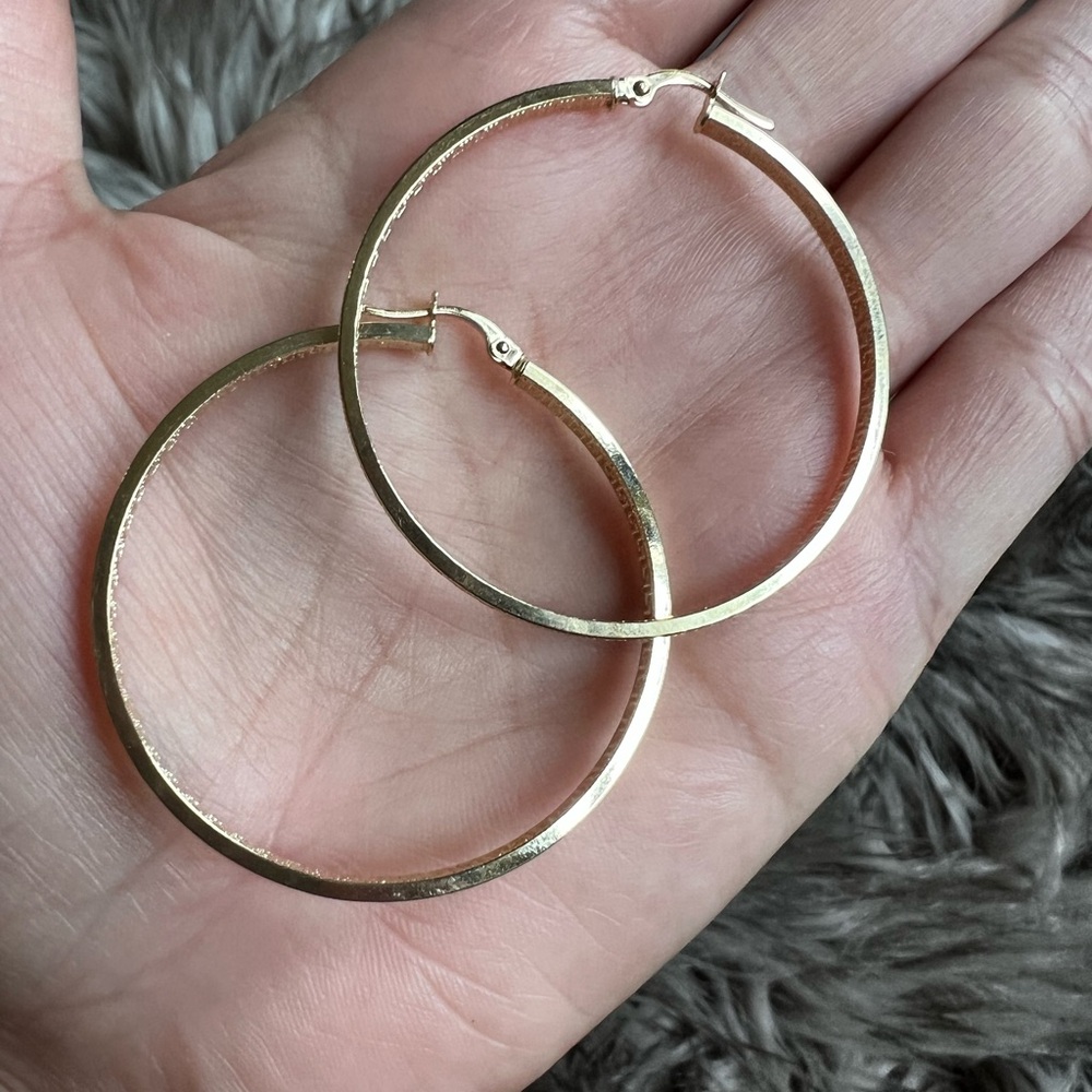 SOLSD 18k REAL GOLD EARRINGS